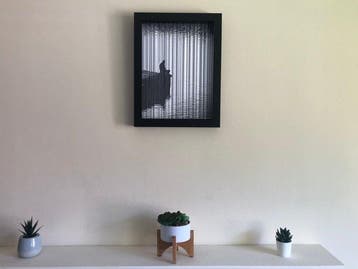 R. Kingmans - Wire sculpture Meditative, Antiek en Kunst