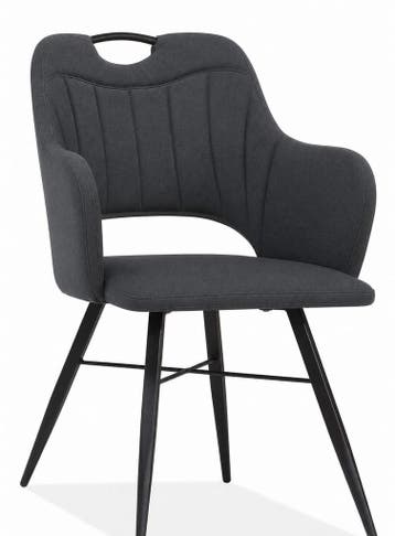 Eetkamerstoel Jewel - eetkamerstoelen - Antraciet, Huis en Inrichting, Stoelen, Nieuw, Overige materialen