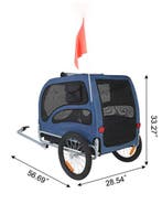 Opvouwbare Hondenfietskar tot 45 kg met Reflectoren Vlag, Fietsen en Brommers, Fietsen | Mountainbikes en ATB, Verzenden, Nieuw