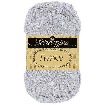 Scheepjes Twinkle - 940 zilver - Katoen Glittergaren met L, Ophalen of Verzenden, Nieuw