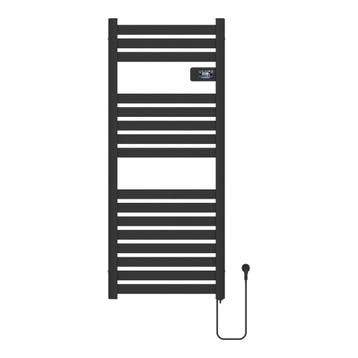 pro.tec Handdoekradiator Ringebu elektrisch 120x50x4,3 cm zw, Verzenden, Nieuw
