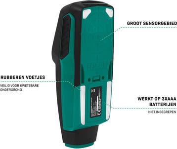 2dekans | VONROC Leidingzoeker WD501DC – Multidetector voor, Ophalen of Verzenden, Zo goed als nieuw