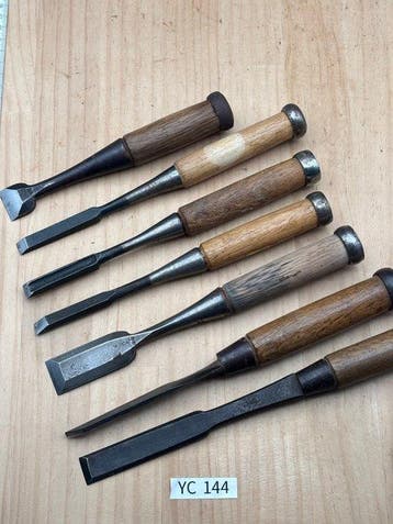 Japanse timmermansbeitels YC144 – 7-delige set van