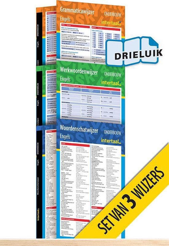 Onderbouwwijzers Engels (set van 3) uitklapkaarten, Boeken, Schoolboeken, Zo goed als nieuw, Verzenden