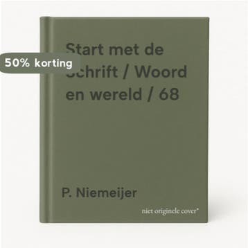 Start met de Schrift / Woord en wereld / 68 - P. Niemeijer, Verzenden, Zo goed als nieuw, P. Niemeijer