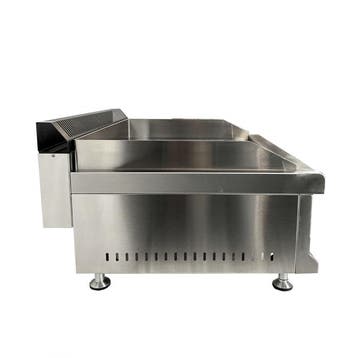Combisteel Bakplaat | Gas | Chroom | 6kw | 650x575x365mm, Ophalen of Verzenden, Nieuw in verpakking