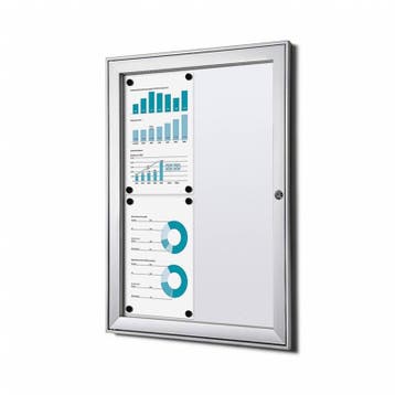 Informatiekast Binnen Whiteboard 4x A4, Nieuw in verpakking