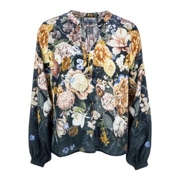 Princess goes Hollywood • zijden blouse bloem • 36, Princess goes Hollywood, Verzenden, Zwart, Nieuw