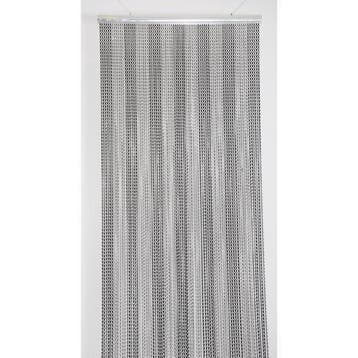 Deurgordijn alu Chain 100x230cm zwart/grijs, 78s, Verzenden, Nieuw