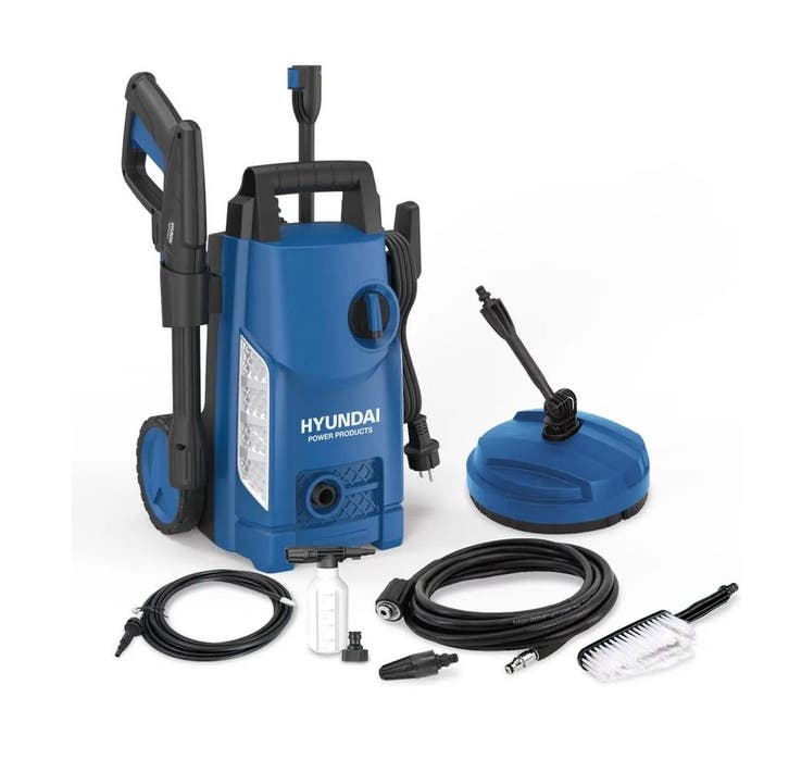 Hyundai hogedrukreiniger 1500W set - 120bar (Tuin), Tuin en Terras, Hand-tuingereedschap, Nieuw, Verzenden