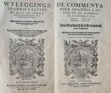 Johannes Calvijn - Uitlegging op alle de sendbrieven Pauli,, Antiek en Kunst