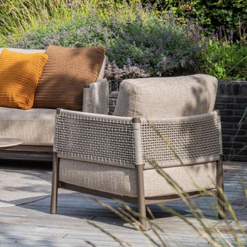 Volta Savanne stoel bank loungeset 5 delig teak terre 4, Ophalen of Verzenden, Nieuw