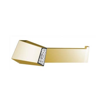 Toiletrolhouder Sapho Soul Crystal 15.8 cm Goud, Ophalen of Verzenden, Nieuw, Overige typen
