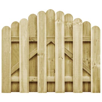 vidaXL Poort 100x75 cm groen geïmpregneerd grenenhout, Verzenden, Nieuw