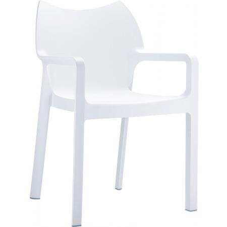 (MDK-105012) Siesta Diva 4-pootsstoel wit, Huis en Inrichting, Stoelen, Wit, Nieuw, Ophalen of Verzenden