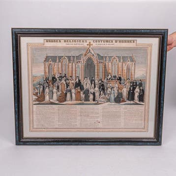 Gravure 19e-eeuw Religieuze kostuums - Papier - 1850-1900