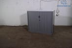 Aspa roldeurkast 106x120 zilvergrijs met legborden, Verzenden, Gebruikt