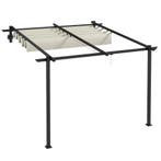 TRUUSK Paviljoen 3x3m - Pergola met Verstelbaar Dak - Winddi, Tuin en Terras, Verzenden