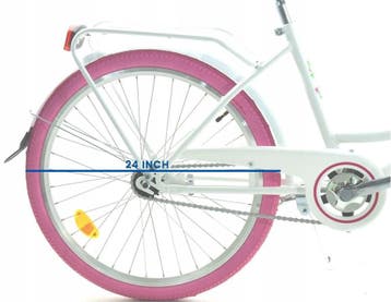 Meisjesfiets 24 inch | LED Verlichting | Nieuw | Scherpe..., 24 inch, Nieuw, Ophalen of Verzenden, Handrem
