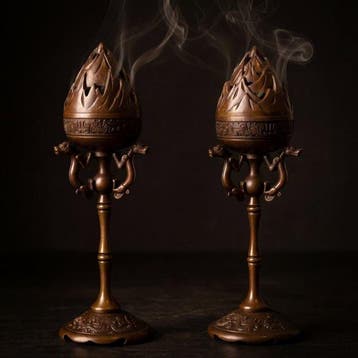 Wierookbrander (2) - Brons - Phoenix / Draak