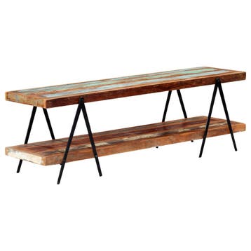 vidaXL Tv-meubel 160x40x50 cm massief gerecycled hout, Verzenden, 150 tot 200 cm, Nieuw, Minder dan 100 cm