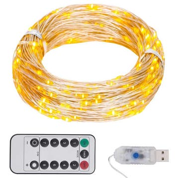 vidaXL Lichtslinger met 300 LEDs 30 m warmwit, Verzenden, Nieuw