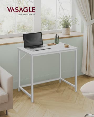 VASAGLE Compact Bureau - Stijlvol Metalen Frame Bureau voor, Verzenden, Nieuw