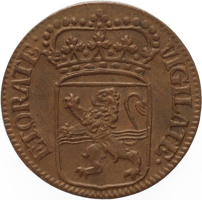Nederland, Overijssel Duit 1741 in FDC kwaliteit (Zonder, Postzegels en Munten, Munten | Nederland