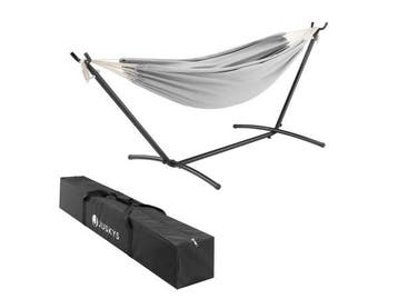 Veiling - Hangmat - Lichtgrijs - Incl. Onderstel & Opbergtas, Nieuw