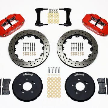 Wilwood Narrow Superlite 6R Front Hat Kit 12.88in Drill Red, Ophalen of Verzenden, Nieuw