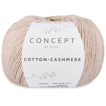 Katia Concept Cotton-Cashmere - 54 Lichtbeige - Garen, Ophalen of Verzenden, Nieuw