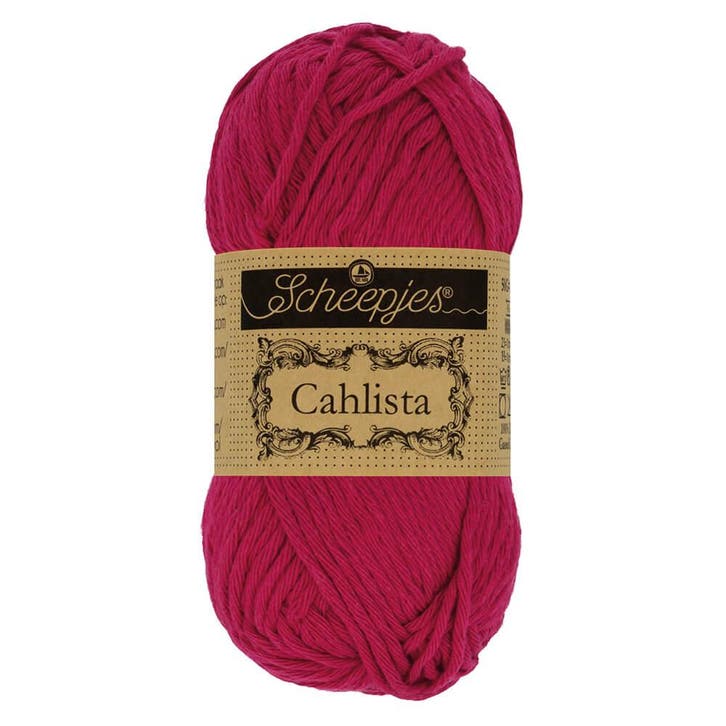 Scheepjes Cahlista 50g - 192 Scarlet - Haakgaren / Breigaren, Hobby en Vrije tijd, Breien en Haken, Breien of Haken, Nieuw, Wol of Garen