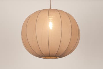 Rietveld Hanglampen - Taupe - Stof, Verzenden, Nieuw
