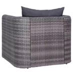 Nieuwe Wicker Tuinstoel Grijs – Rotan look wasbare kussens, Verzenden, Nieuw, Wicker