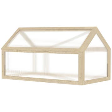 TRUUSK Houten Kweekbak - Mini Broeikas 90 x 52 x 49,5 cm - M, Verzenden