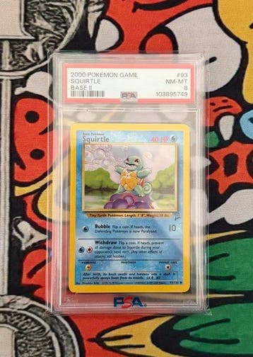 Pokémon - 1 Graded card - Squirtle #93 - PSA 8 - WOTC - Base, Nieuw