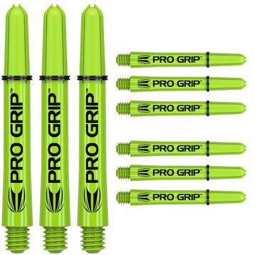 Target Darts – Pro Grip - Lime - 3 sets (Dart Shafts), Sport en Fitness, Darts, Ophalen of Verzenden, Nieuw, Shafts