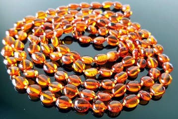 Amber Natuurlijke Baltische barnsteenketting - lengte 120