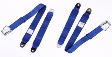 2 Point Airplane Buckle Lap Seat Belts Blue, Ophalen of Verzenden, Nieuw