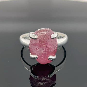 Zilver - Ring - Natuurlijke Ruby