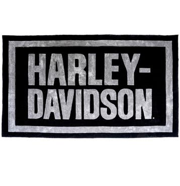 Harley-Davidson Bar Font Groot Vloerkleed - 2.4 x 1.5m, Ophalen, Gebruikt