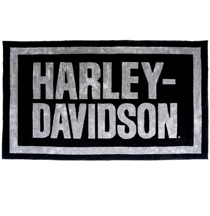 Harley-Davidson Bar Font Groot Vloerkleed - 2.4 x 1.5m, Verzamelen, Automerken, Motoren en Formule 1, Ophalen