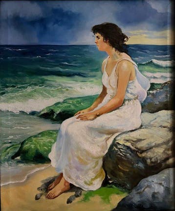 Italiaanse school (XX) - Contemplazione sul Mare