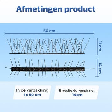 RVS vogelpinnen geen duiven en meeuwen overlast, Verzenden, Nieuw