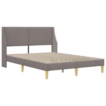 vidaXL Bedframe 202 x 124 x 96 cm aansluitplaat, Verzenden, Nieuw, Stof
