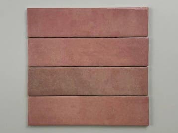 Wandtegel Roze 6x24,6cm (Muurtegels, Muur- en plafondtegels), Nieuw, 20 tot 40 cm, 10 m² of meer, Wandtegels
