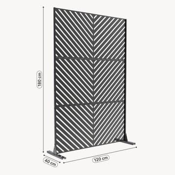 Tuinscherm Kekan 180x120x40 cm zwart casa.pro, Tuin en Terras, Tuinschermen, Verzenden, Nieuw