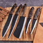 Keukenmes - Resin, D2steel met poedercode - Japan - Lederen