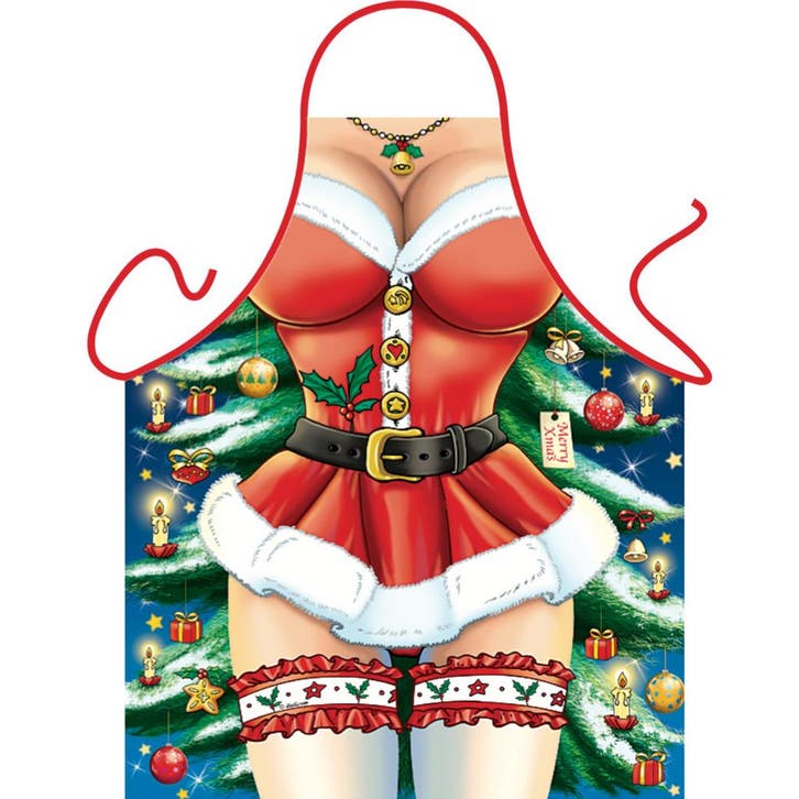 Keukenschort sexy Kerst miss - Kerst schorten, Diversen, Kerst, Verzenden