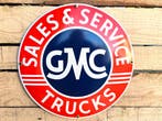 "GMC Trucks - Sales & Service" - emaille bord, Verzenden, Nieuw